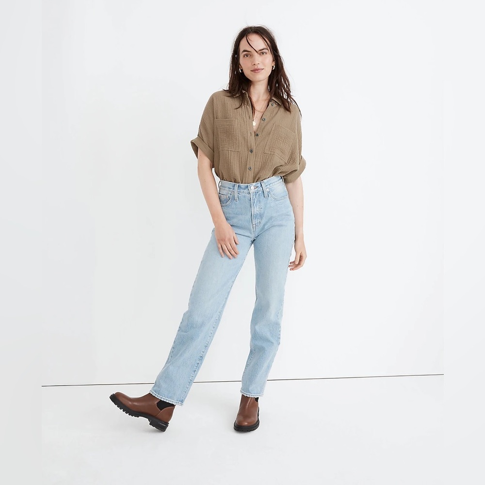 Madewell Perfect Vintage Straight Jean in Springwood • SZ 27